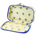 Piórnik Szkolny Organizer Kosmetyczka Kieszonka Sowy Biały 22,5cm