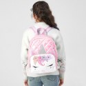 Plecak Dziecięcy Szkolny Pikowany Jednorożec Różowy 32cm