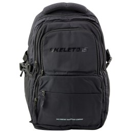 Plecak Miejski Funkcjonalny 9 Kieszeni Czarny 35L 48cm