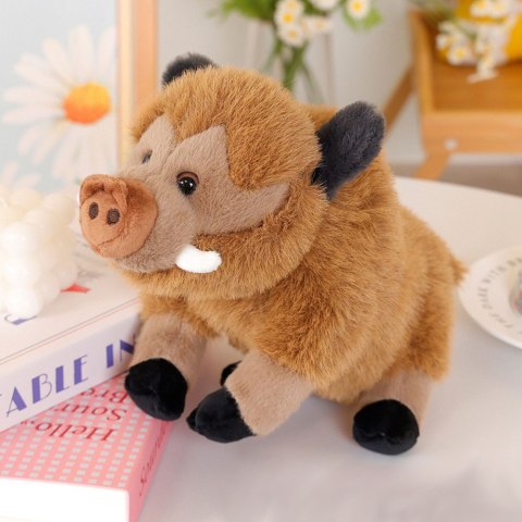 Pluszowa Maskotka Przytulanka Dzik Brązowy 25cm