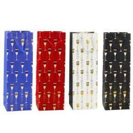 Torba Prezentowa Na Butelkę Motyw Kieliszków 36 x 12 x 10 cm