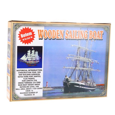 Model Kolekcjonerski Dekoracyjny Statek Żaglowiec Amerigo Vespucci 64x46cm
