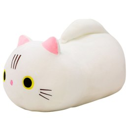Pluszowa Maskotka Przytulanka Kot Z Długim Ogonem Biały 40cm