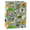 Torba Prezentowa Papierowa Zwierzęta Safari 23 x 18 x 10,5 cm