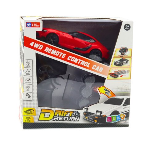 Auto Sportowe Do Driftu Wymienne Koła Zdalnie Sterowany RC 4WD Czerwone