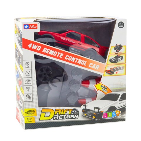 Auto Sportowe Do Driftu Wymienne Koła Zdalnie Sterowany RC 4WD Czerwony