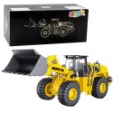 Koparko Ładowarka Metalowa Konstrukcja Huina Żółta 1:50