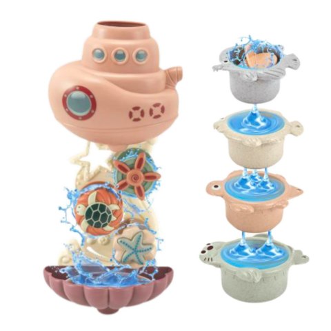 Zabawki Do Kąpieli Statek Podwodny Kubeczki Przyssawki 9el