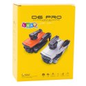 Dron D6 PRO Podwójna Kamera HD Światła LED Pomarańczowy