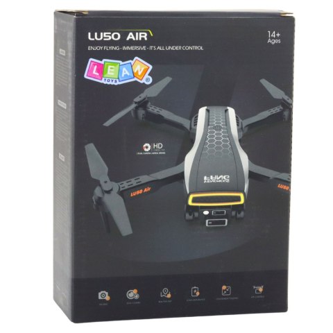 Dron LU50 Air Podwójna Kamera HD MV Video Światła LED Aplikacja