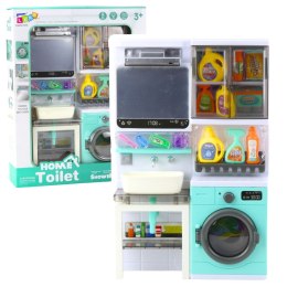 Łazienka Zabawkowa Umywalka Szafka Akcesoria Światła Dźwięki