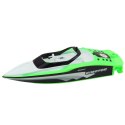 Łódź Motorówka Zdalnie Sterowana RC Biało-Zielona 15cm