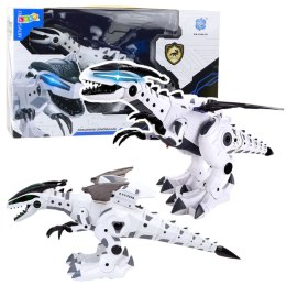 Robot Dinozaur Ze Skrzydłami Na Baterie Porusza Się Światła Dźwięki