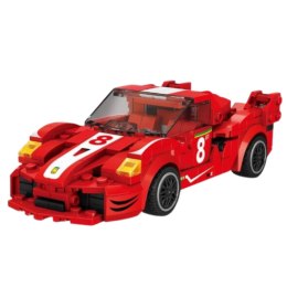 Klocki Konstrukcyjne Auto Robot 2w1 Czerwony Napęd 341 el.