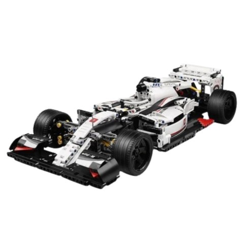Klocki Konstrukcyjne Samochód Wyścigowy F1 Biało-Czerwony 1235 el.
