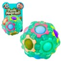 Magiczna Piłka Łamigłówka Logiczna Fluorescencyjna Wypustki 7cm Mix