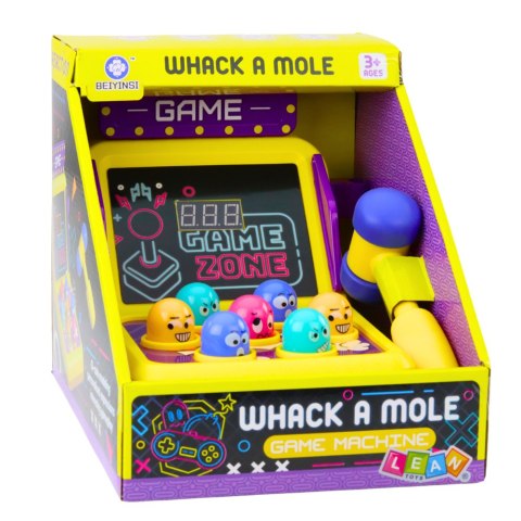 Gra Zręcznościowa Whack A Mole Automat Z Młotkiem Światła Dźwięki
