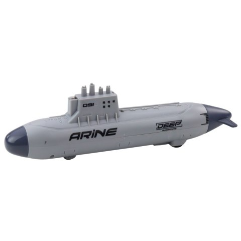 Statek Łódź Podwodna Strzelająca Torpedami Napęd Szara 28cm