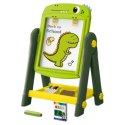 Tablica Dwustronna Magnetyczna Suchościeralna Dinozaur Zielona Akcesoria