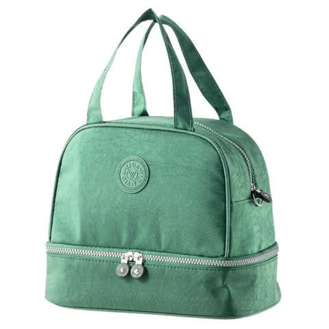 Torba Termiczna Izolacyjna Śniadaniowa Pas z Regulacją Zielona 27cm