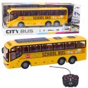 Autobus Zdalnie Sterowany RC Szkolny 1:30 Światła Żółty