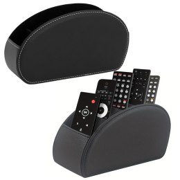 Pojemnik Organizer Na Piloty 5 Przegród Ekoskóra Czarny