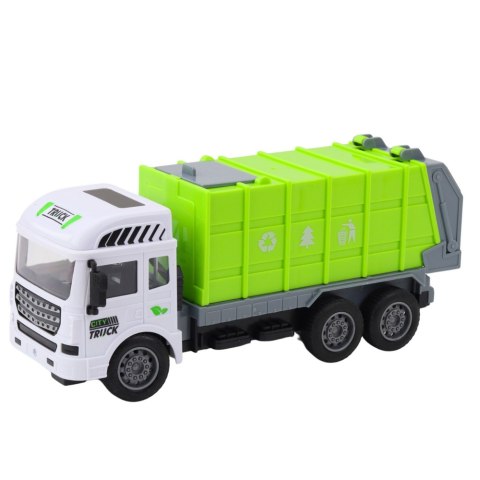 Śmieciarka RC Zdalnie Sterowana Światła Zielona 1:24
