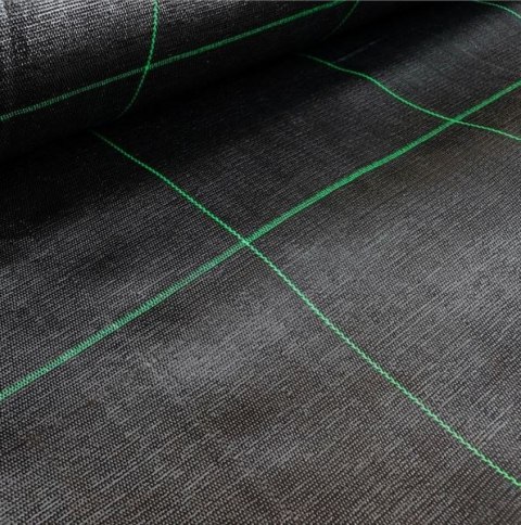 Agrotkanina czarna 1,1x50m UV 135g antychwastowa agrowłóknina + kotwy