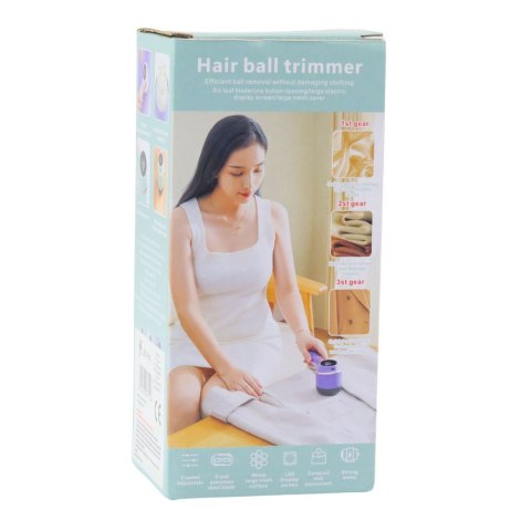 Elektryczna Golarka Do Tkanin Ubrań 3 Tryby Prędkości Fioletowa