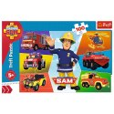 Puzzle - 100 - Pojazdy Strażaka Sama - Trefl 16354