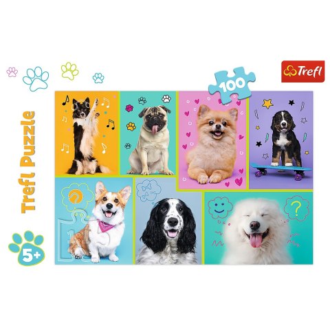 Puzzle - 100 - W świecie piesków - Trefl 16421