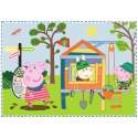 Puzzle - 4w1 (12,15, 20, 24) - Wspomnienia z wakacji - Świnka Peppa - Trefl 34359