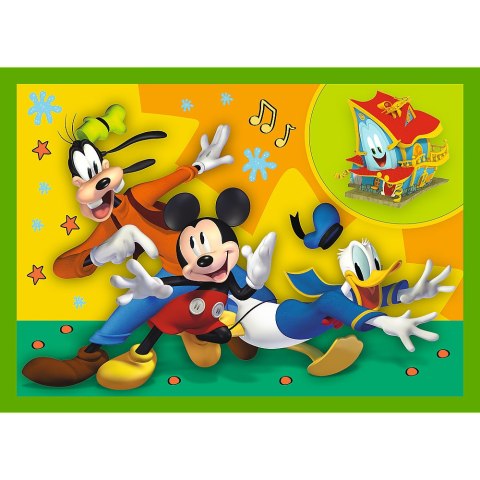 Puzzle - 4w1 (12, 15, 20, 24) - Wśród przyjaciół - Myszka Miki - Trefl 34616