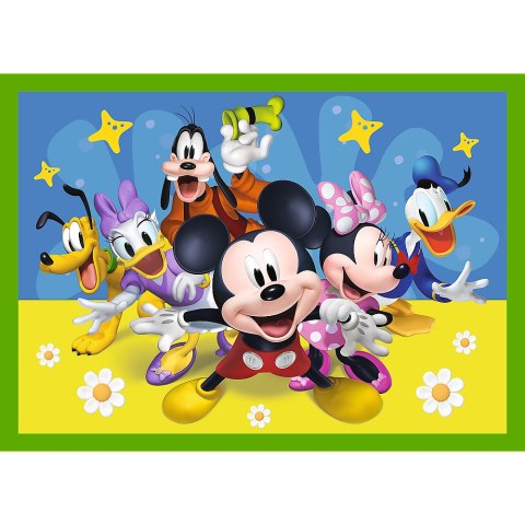 Puzzle - 4w1 (12, 15, 20, 24) - Wśród przyjaciół - Myszka Miki - Trefl 34616