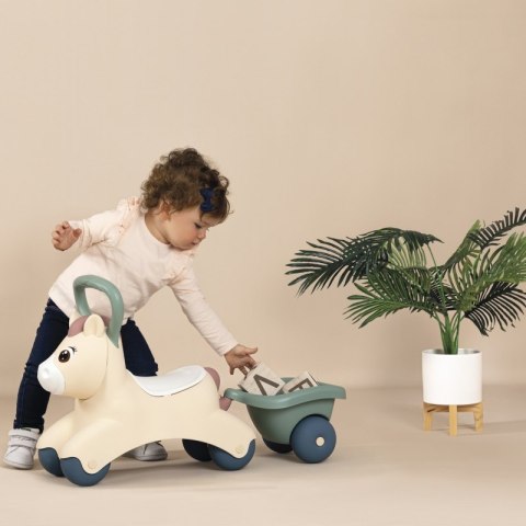 SMOBY Little Pierwszy Jeździk Pony Ride-On Kucyk z Przyczepką