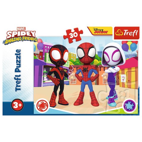 Puzzle - 30 - Przygody Spiday'a i przyjaciół - Trefl 18285