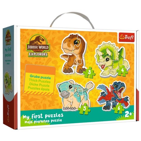 Puzzle - Baby Classic - Urocze dinozaury - Jurassic World - Trefl 36138