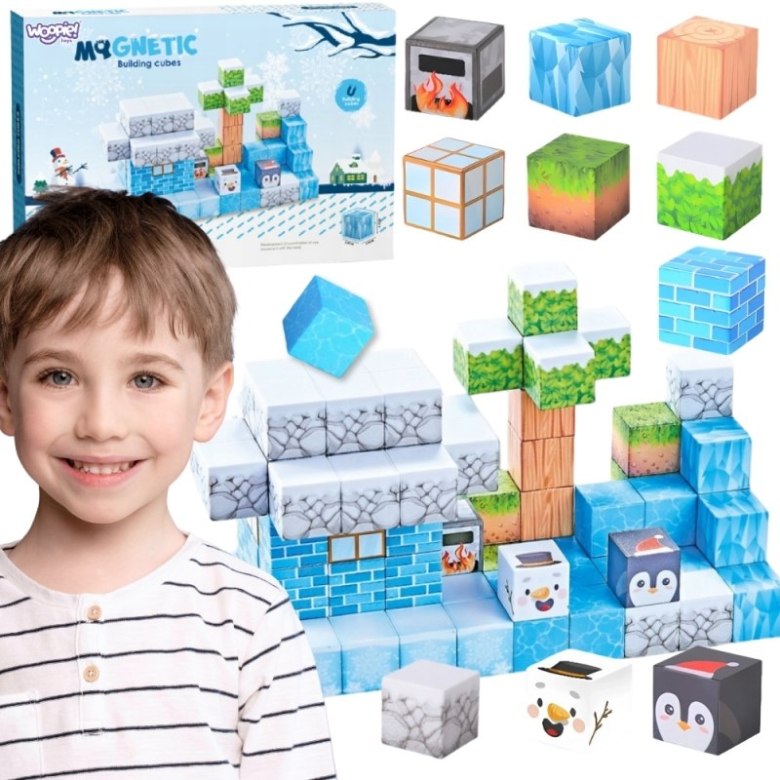 Woopie Klocki Magnetyczne &ndash; Zimowy świat klock&oacute;w