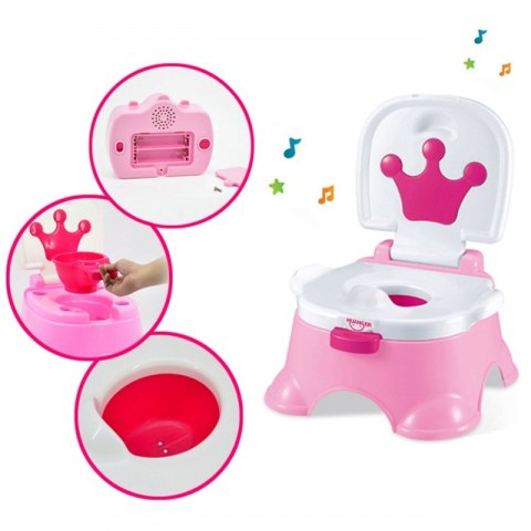 WOOPIE BABY Pierwszy Nocnik dla Dziecka z Muzyką 3w1 Krzesełko Stopień