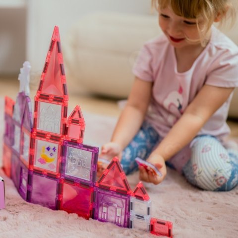 WOOPIE Klocki Magnetyczne Zestaw Zamek Księżniczki 50 el.