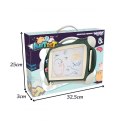 WOOPIE Znikopis Tablica Magnetyczna Kolorowa + 2 Stempelki Zielony