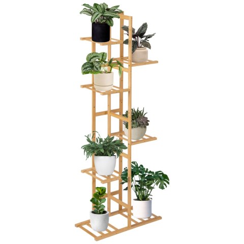 Kwietnik bambusowy HERVEL naturalny 7 półek