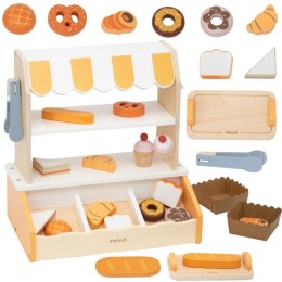 VIGA Drewniana Mini Piekarnia Sklepik Stragan z Wypiekami 16el. 3+
