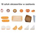 VIGA Drewniana Mini Piekarnia Sklepik Stragan z Wypiekami 16el. 3+