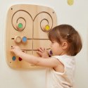 VIGA Drewniana Tablica Manipulacyjna Sensoryczna Labirynt Dotknij i Dopasuj 2+