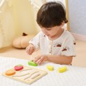 VIGA Drewniana Układanka Edukacyjna Montessori Owoce do Krojenia 18m+