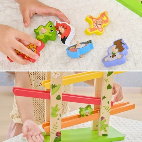 VIGA Drewniana Zjeżdżalnia dla Zwierzątek Dżungla 7 el. 18m+