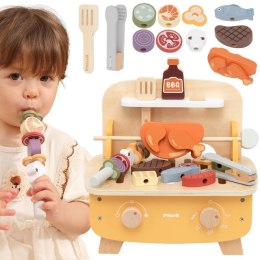 VIGA Drewniany Zestaw do Grillowania BBQ Grill 18m+