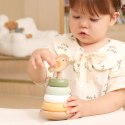 VIGA PolarB Drewniana Piramidka Edukacyjna - Ptaszek 12m+