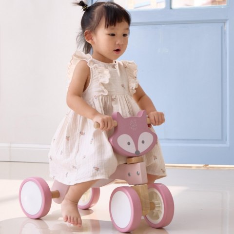 VIGA PolarB Drewniany Jeździk Lisek Miękkie Koła 12m+